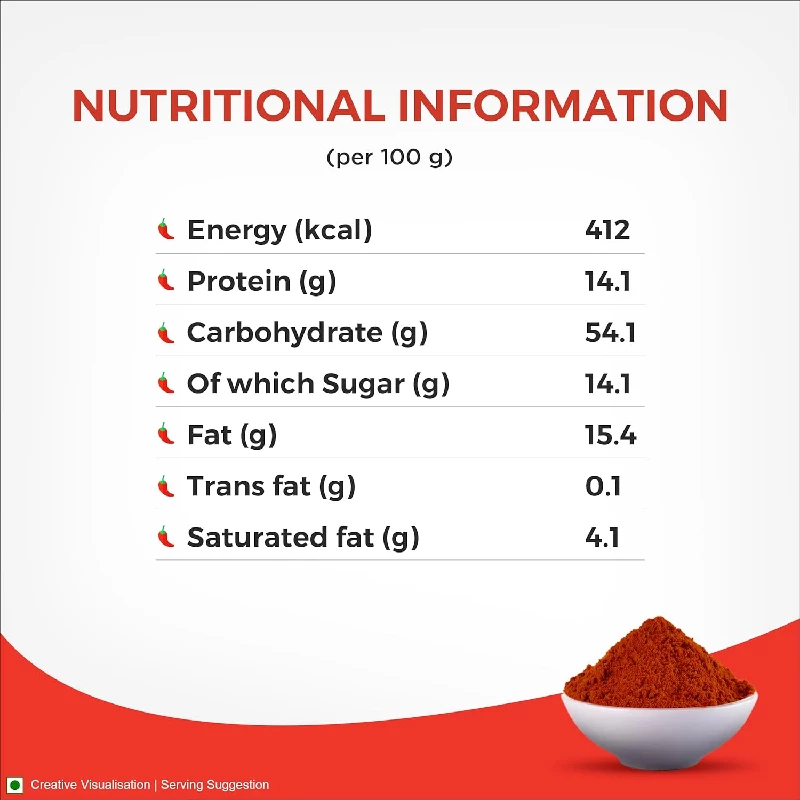 Aashirvaad Chilli Powder Red Hot Chilli Powder with No Added Flavours and Colours, 500 g-6.webp